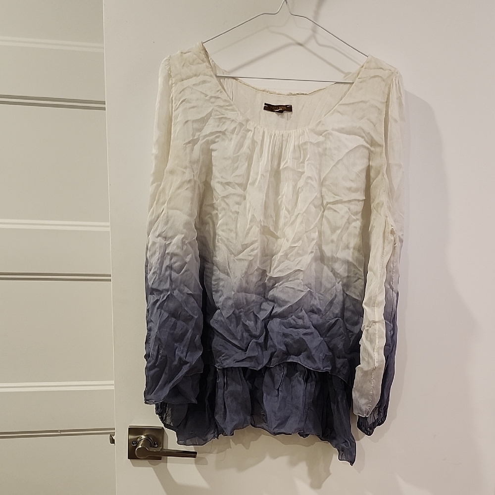 P2P 22" Italian Women's Ombre Long Sleeve Top
